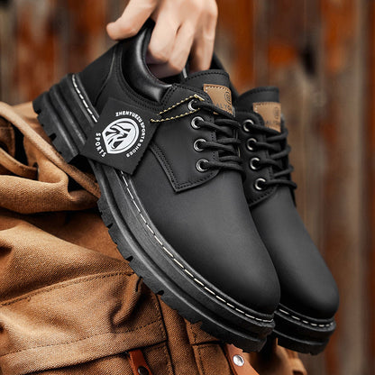 Herren Outdoor Streetwear Snörskor – Robust fritidsskor för vardag och äventyr