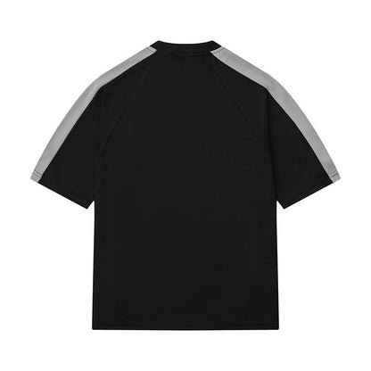 Męski t-shirt hip-hop streetwear z retro napisem – miejski styl, koszulka na co dzień