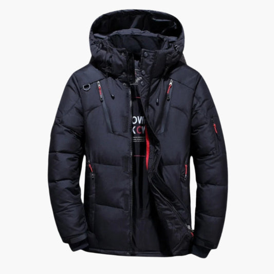 Heren donsjas winter doorgestikte jas met capuchon – modieus & warm voor dagelijks gebruik en outdoor