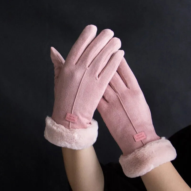 Warme handschoenen met touchscreenfunctie