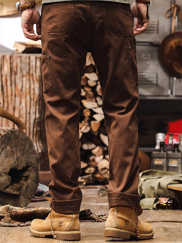 Herren Utility Workwear Hose – Robuster Straight-Leg Style für Outdoor & Freizeit