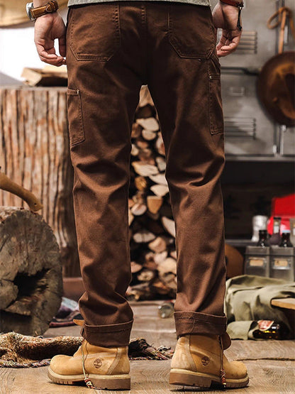 Herren Utility Workwear Hose – Robuster Straight-Leg Style für Outdoor & Freizeit