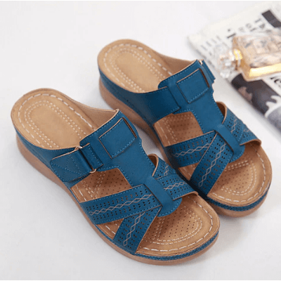 Sandali Donna Confortevoli con Zeppa e Design Slip-On – Perfetti per Quotidiano e Tempo Libero
