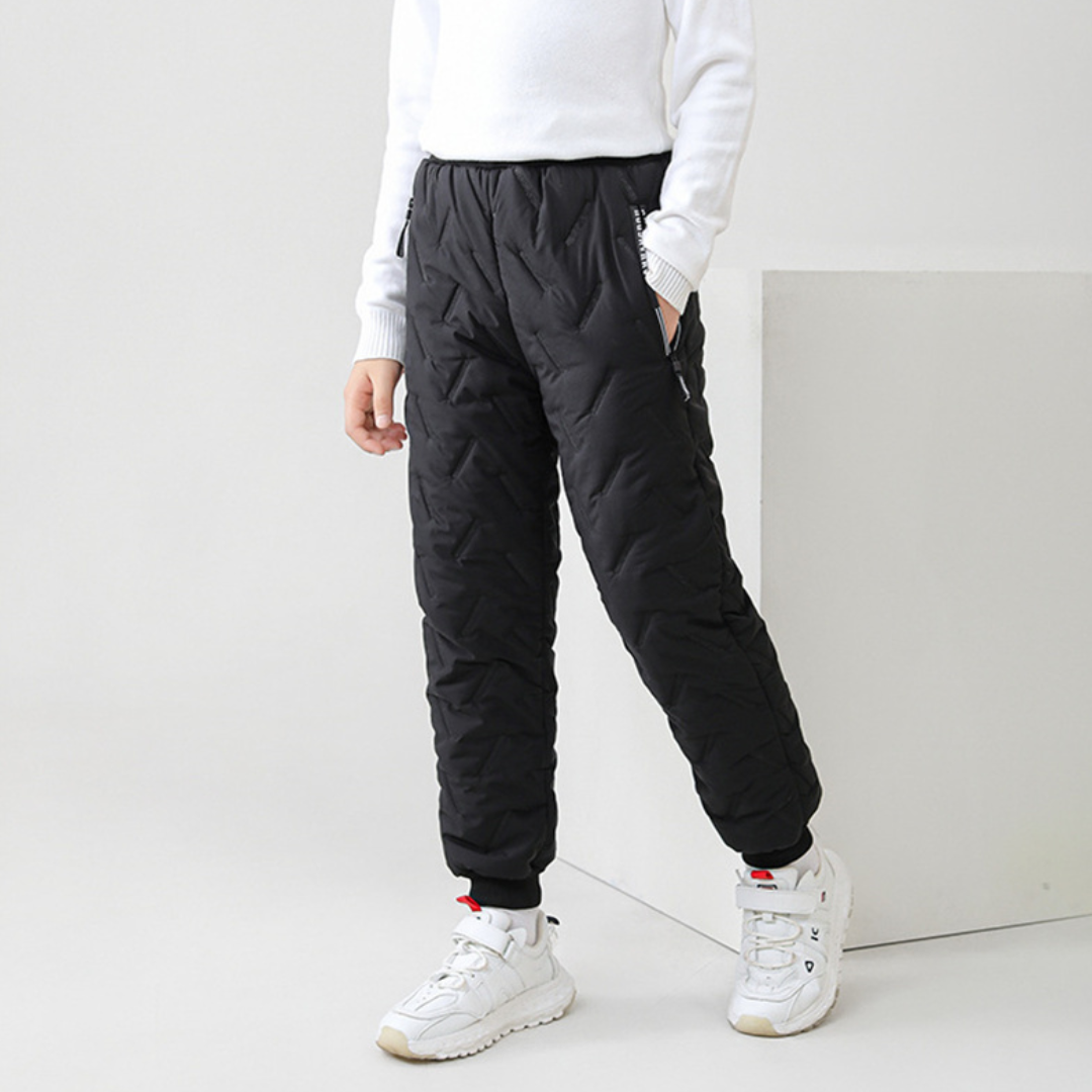 Pantalon thermique d’hiver outdoor enfant – Imperméable et doublé pour garçons et filles – Pantalon de neige sportif pour activités