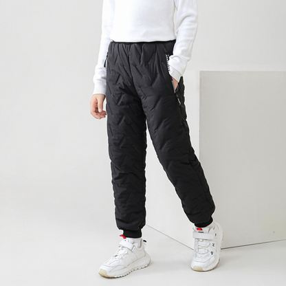 Pantalon thermique d’hiver outdoor enfant – Imperméable et doublé pour garçons et filles – Pantalon de neige sportif pour activités