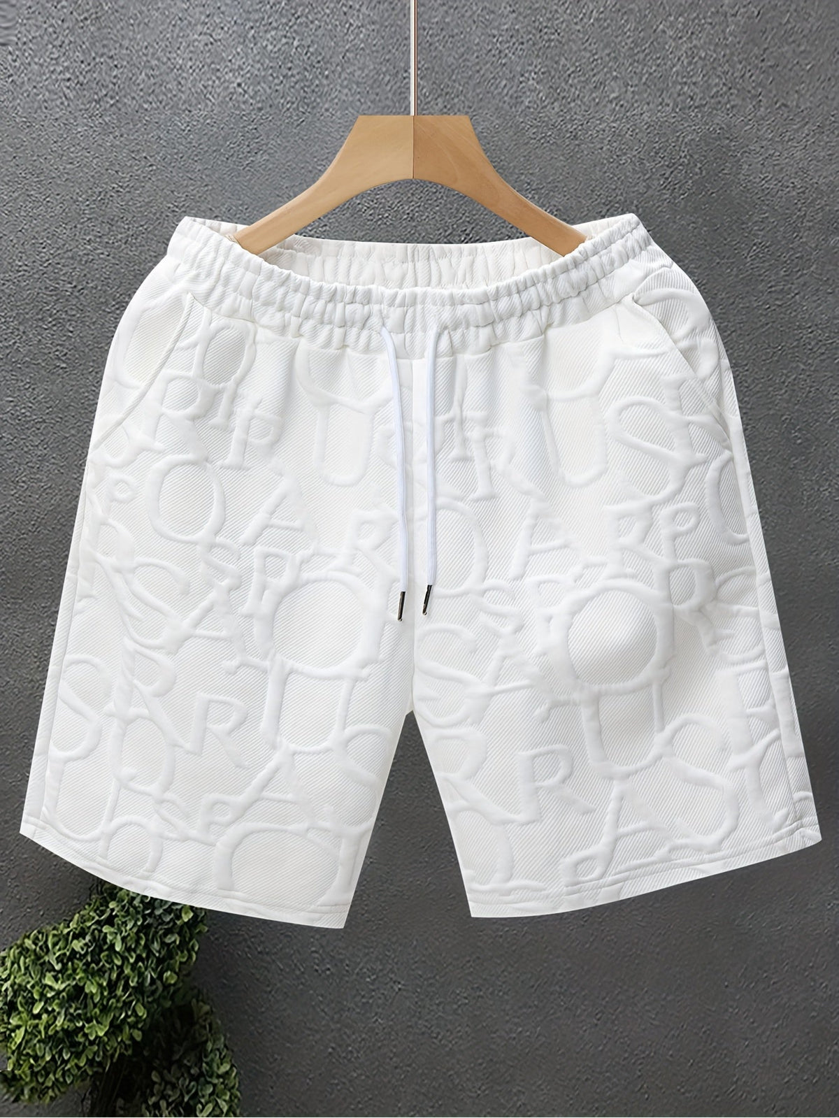 Herren Freizeitshorts mit Strukturmuster – Modernes Design für Alltag & Sport