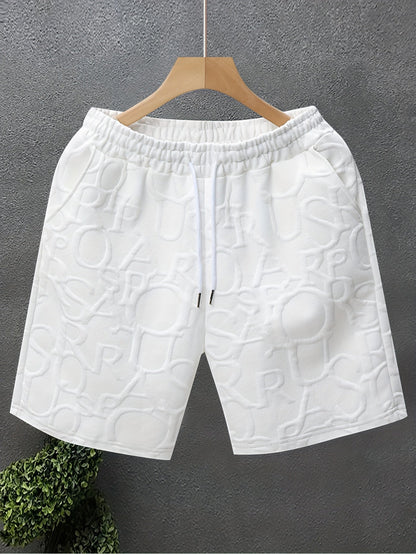 Herren Freizeitshorts mit Strukturmuster – Modernes Design für Alltag & Sport