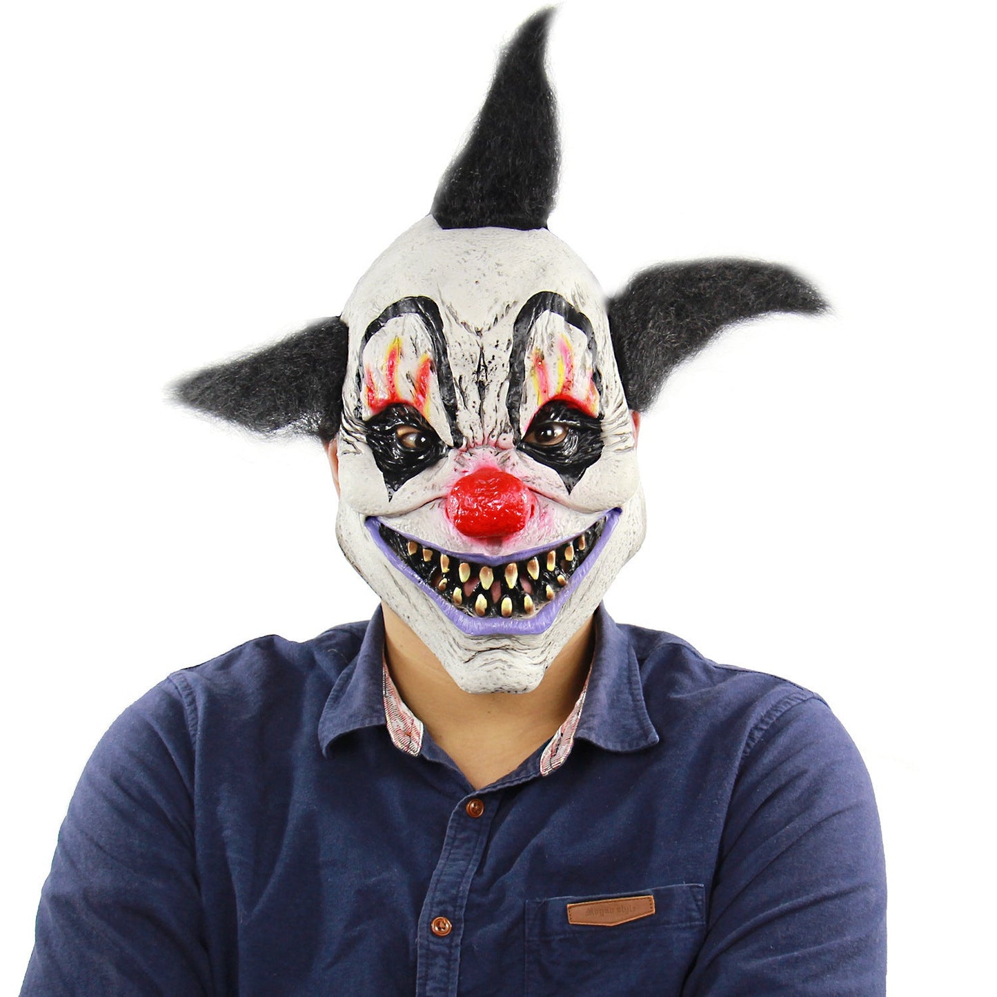 Halloween vampyrdemon-maske for voksne – Skummel utkledning for Halloween-fester og kostymearrangementer