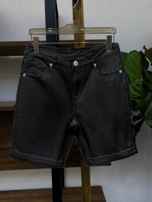 Heren slim-fit jeansshorts voor vrije tijd en dagelijks gebruik, modern design