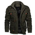 Gevoerde utility-fieldjacket voor heren met koord en zakken