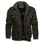 Gevoerde utility-fieldjacket voor heren met koord en zakken