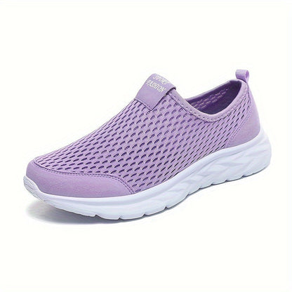 Damskie sneakersy slip-on z siateczki na co dzień i do sportu – wygodne buty rekreacyjne