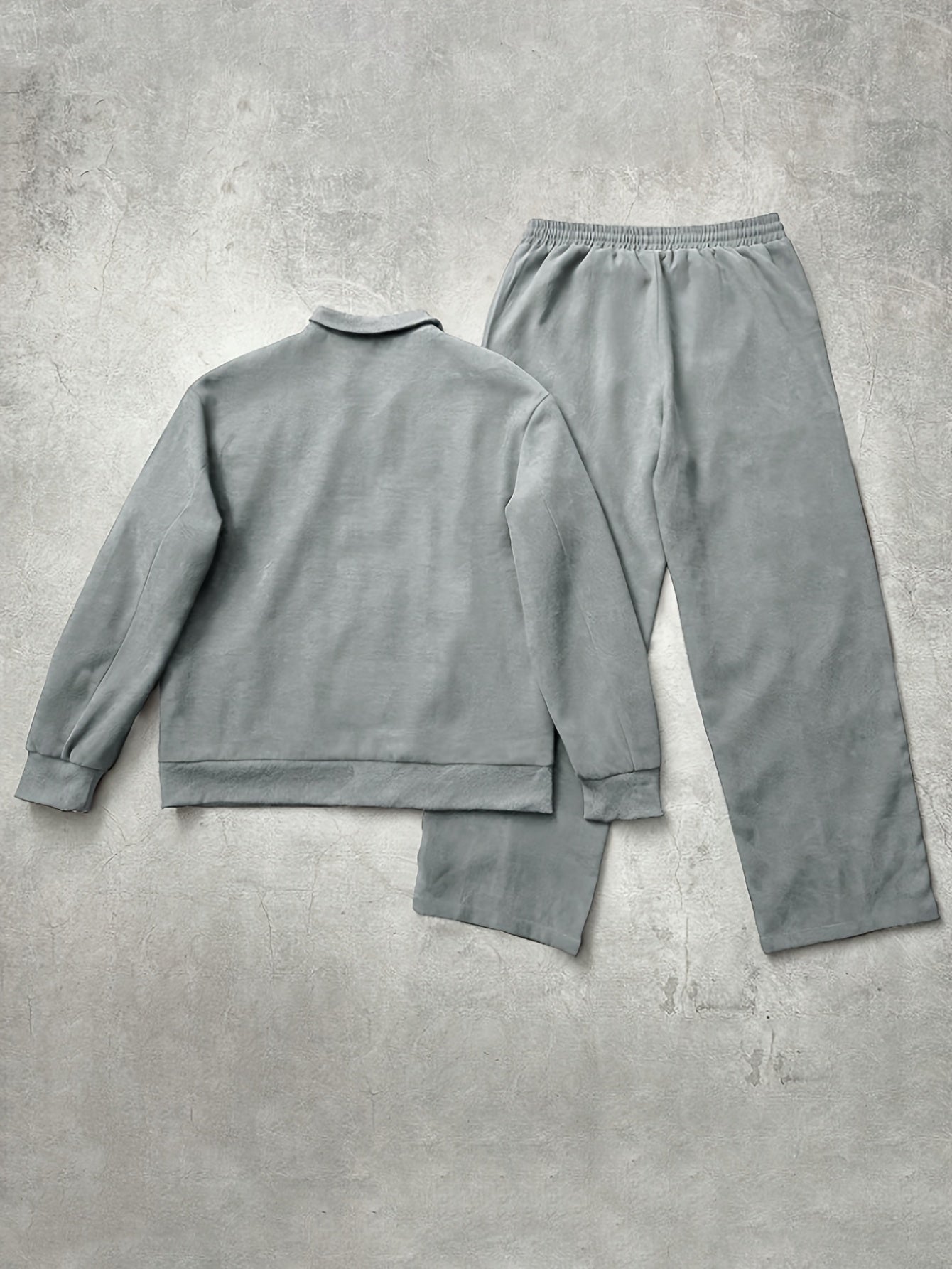 Tuta da ginnastica unisex con giacca con cerniera e pantaloni, bande a contrasto, applicazione con logo