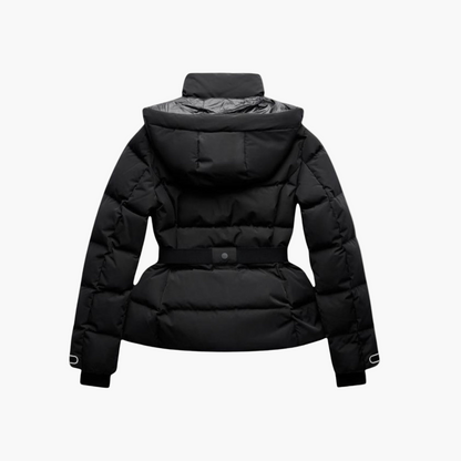 Dames gewatteerde jas met ceintuur – Modieuze winterjas voor dagelijks en outdoor