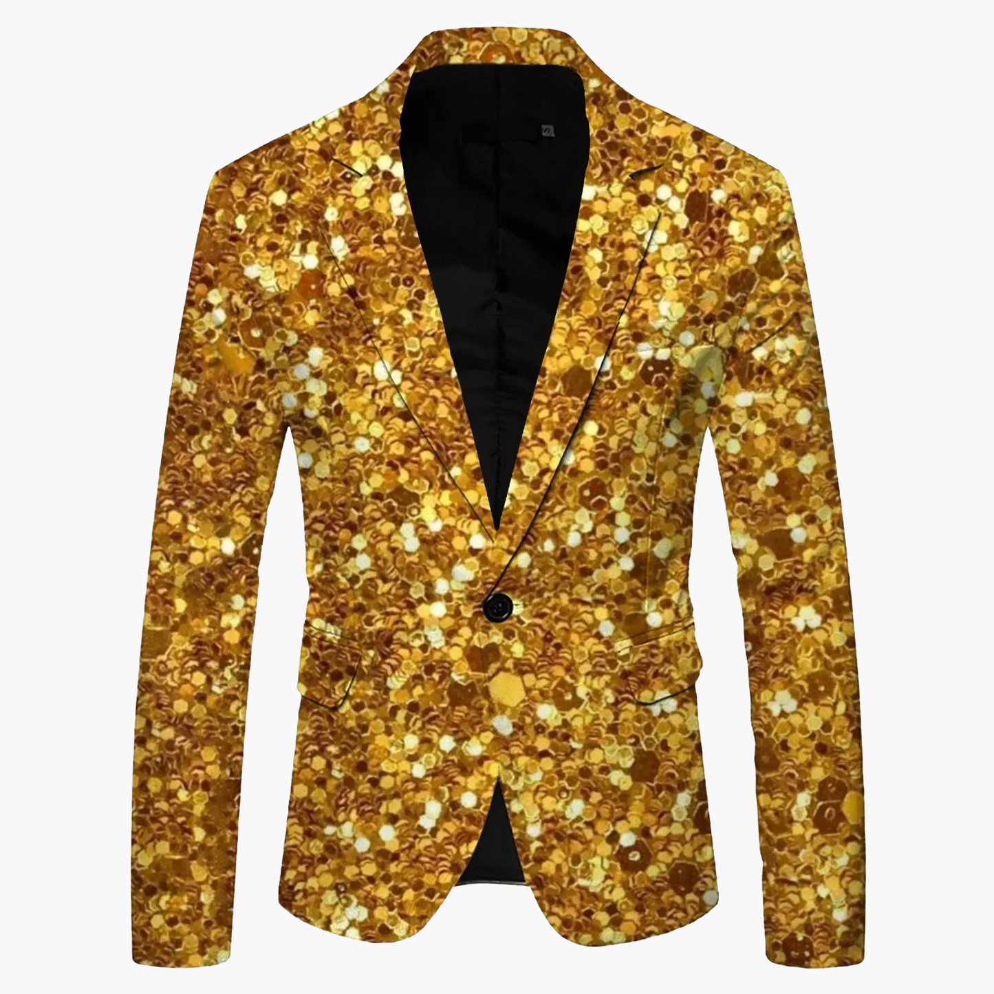 Blazer slim fit moderno monopetto da uomo con un bottone per business e tempo libero