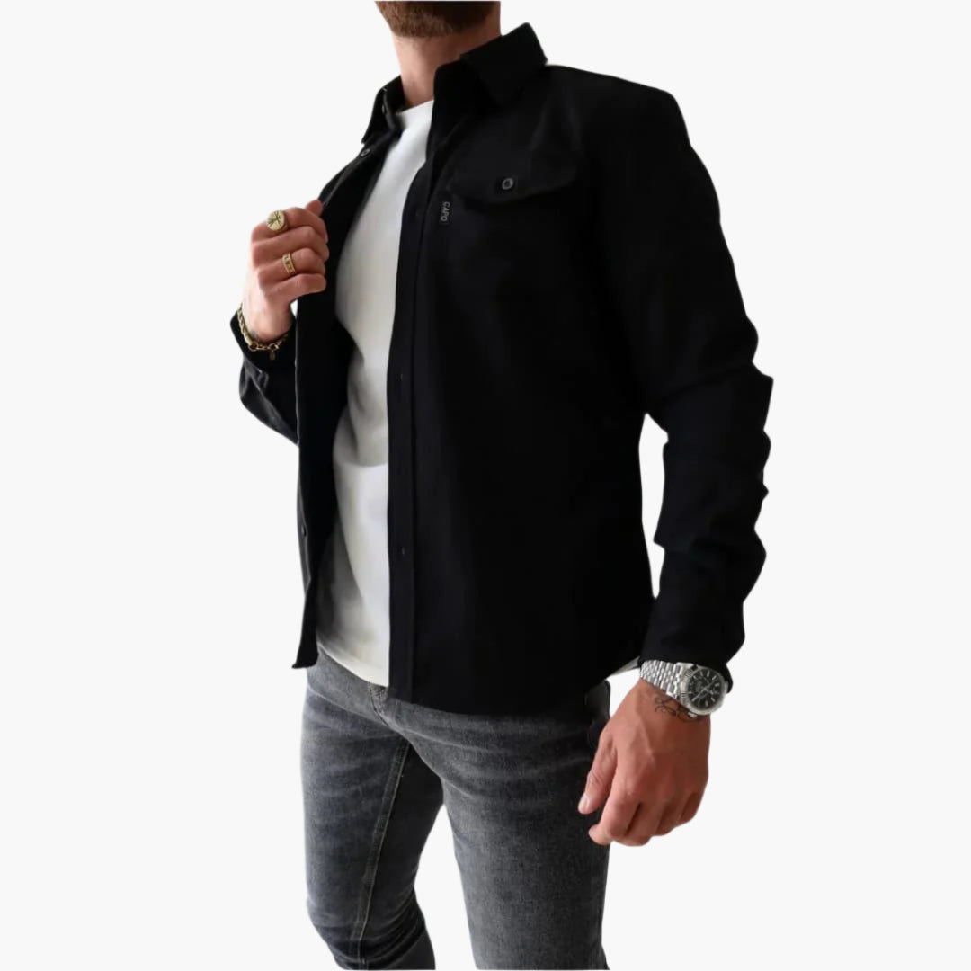 Overshirt da uomo – Design moderno con bottoni, stile versatile per tempo libero e lavoro
