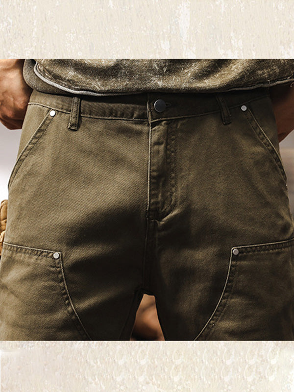 Herren Utility Workwear Hose – Robuster Straight-Leg Style für Outdoor & Freizeit
