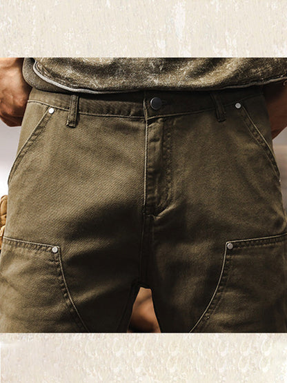 Herren Utility Workwear Hose – Robuster Straight-Leg Style für Outdoor & Freizeit