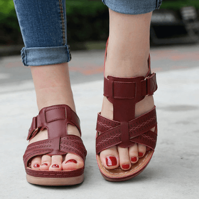 Sandali Donna Confortevoli con Zeppa e Design Slip-On – Perfetti per Quotidiano e Tempo Libero
