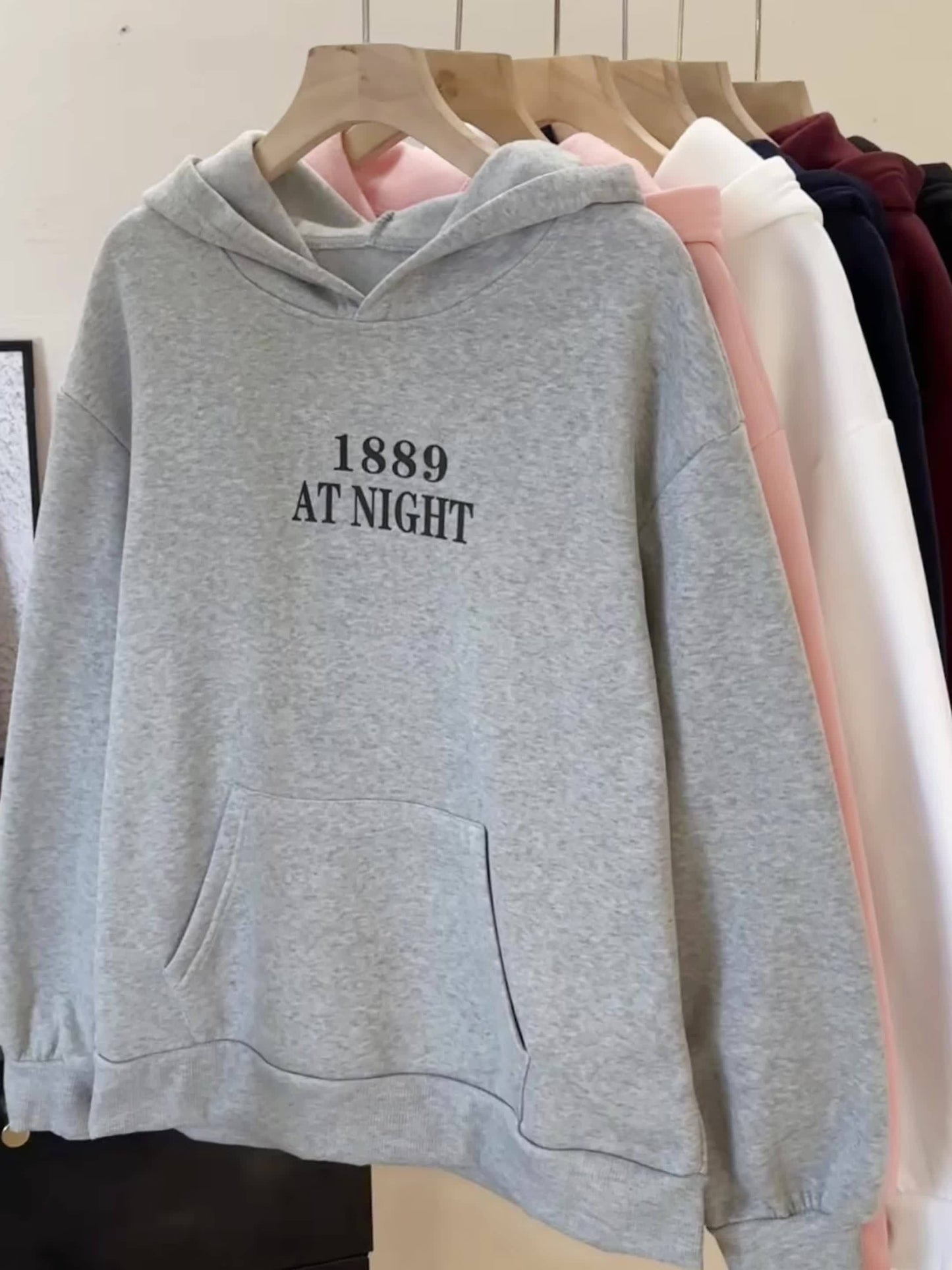 Sudadera con capucha extragrande para mujer, con bordado de lazo
