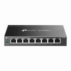 Netwerkswitch 8-poorts Gigabit Ethernet RJ45, zwart, wandmontage