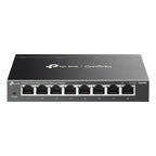 Netwerkswitch 8-poorts Gigabit Ethernet RJ45, zwart, wandmontage