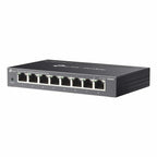 Netwerkswitch 8-poorts Gigabit Ethernet RJ45, zwart, wandmontage