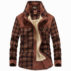 Overshirt voor heren met ruitpatroon en zakken