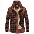 Overshirt voor heren met ruitpatroon en zakken