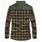 Overshirt voor heren met ruitpatroon en zakken