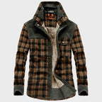 Overshirt voor heren met ruitpatroon en zakken