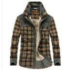 Overshirt voor heren met ruitpatroon en zakken