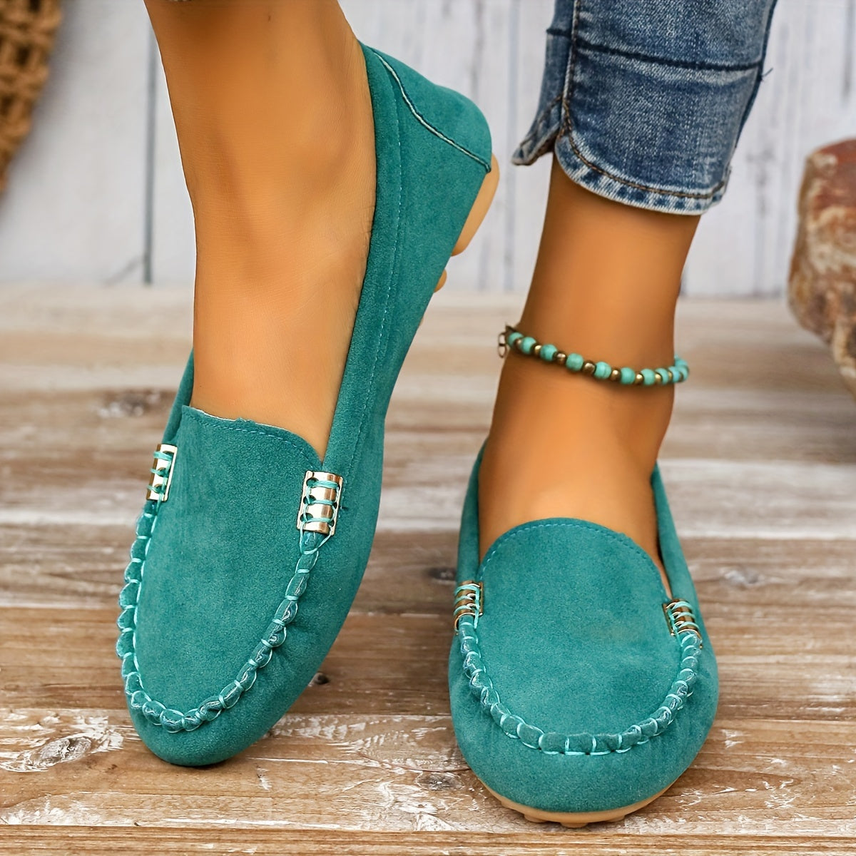 Damskie mokasyny wsuwane wygodne buty na co dzień – elegancki styl loafer do codziennego użytku i do biura