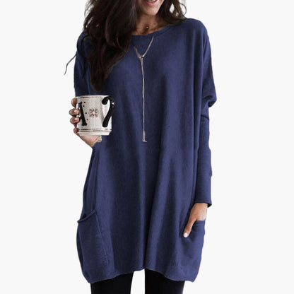 Maglione oversize da donna a manica lunga Look comodo per il tempo libero
