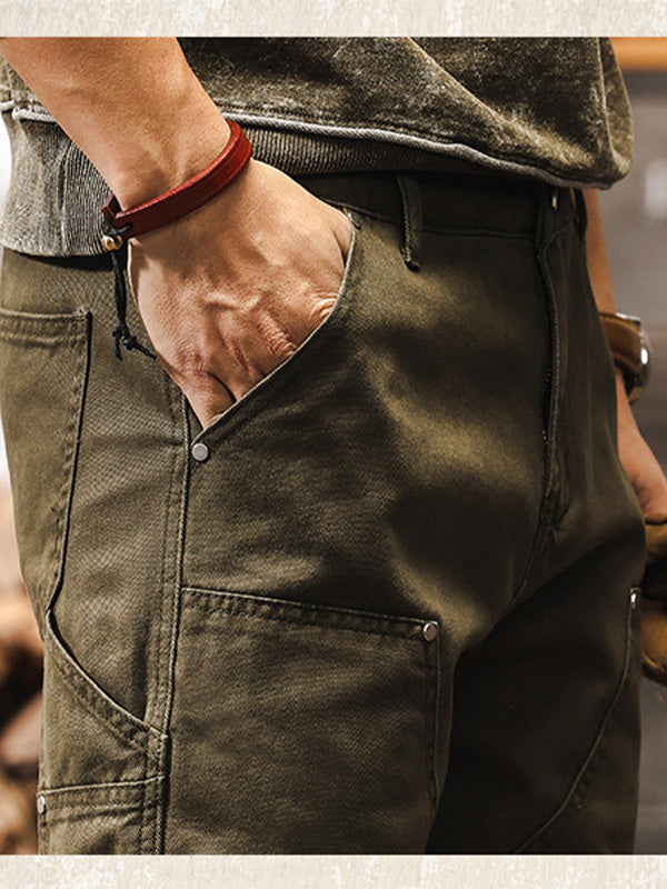 Herren Utility Workwear Hose – Robuster Straight-Leg Style für Outdoor & Freizeit