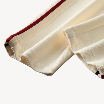 Męski dres nowoczesny sportowy na co dzień – stylowy komplet treningowy z półzamkiem i komfortem