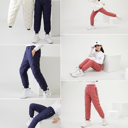 Pantalon thermique d’hiver outdoor enfant – Imperméable et doublé pour garçons et filles – Pantalon de neige sportif pour activités
