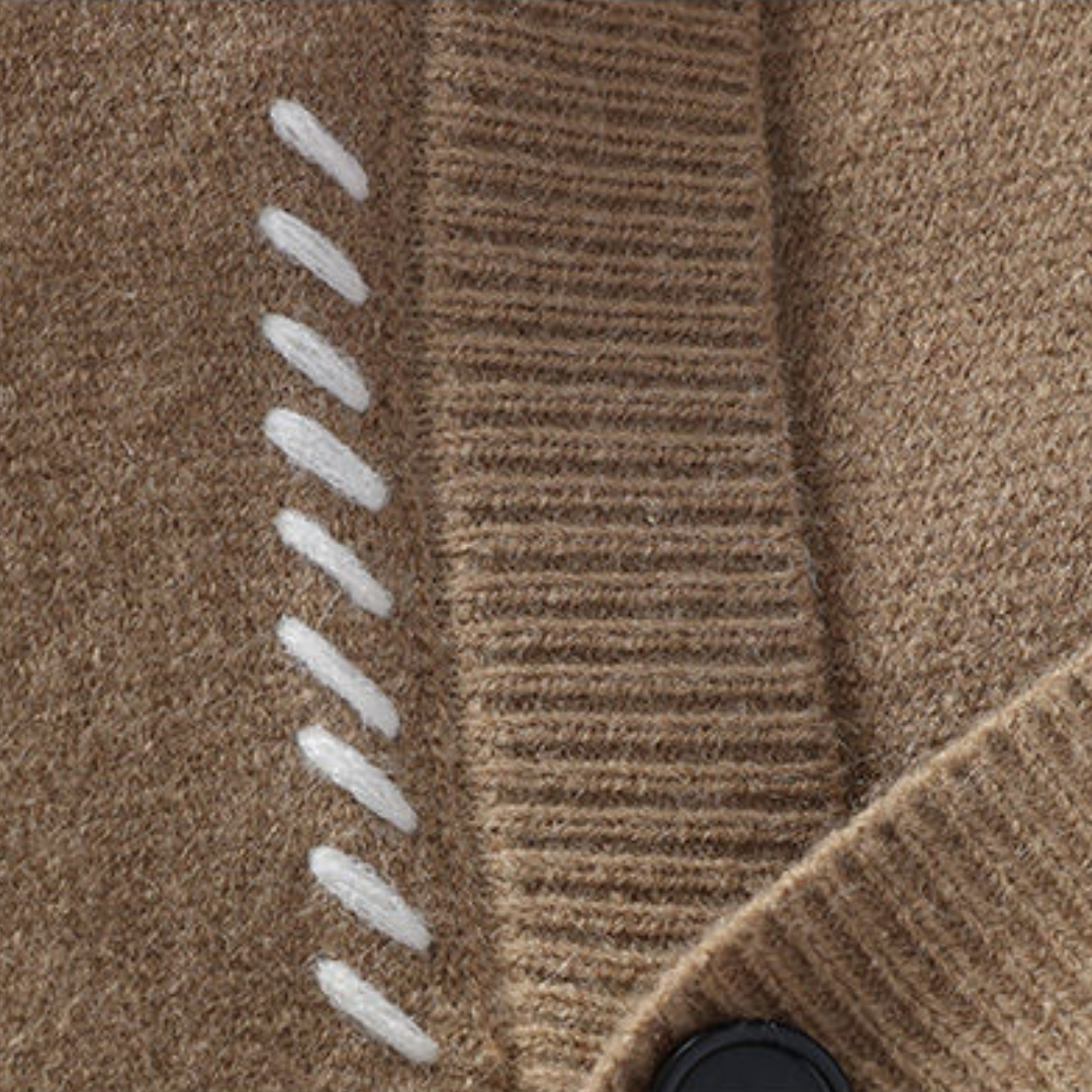 Cardigan da uomo in maglia con abbottonatura – Stile casual moderno e comfort
