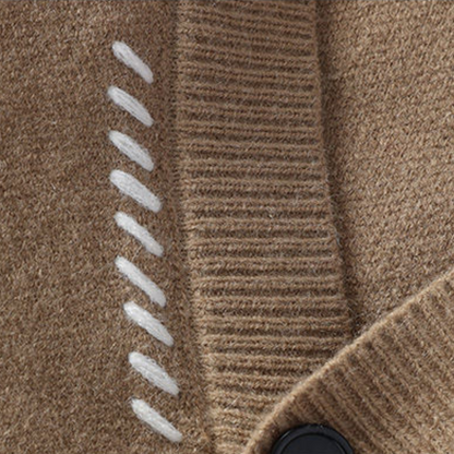 Cardigan da uomo in maglia con abbottonatura – Stile casual moderno e comfort
