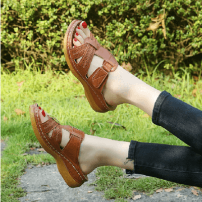 Sandali Donna Confortevoli con Zeppa e Design Slip-On – Perfetti per Quotidiano e Tempo Libero