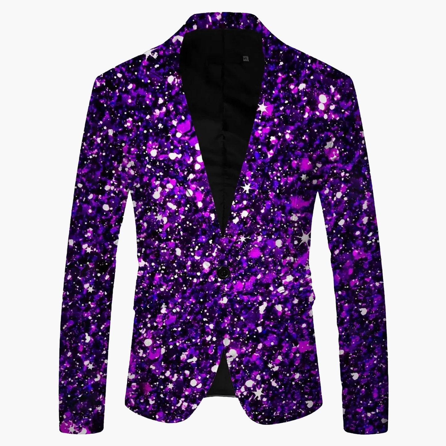 Blazer slim fit moderno monopetto da uomo con un bottone per business e tempo libero