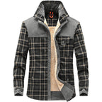 Overshirt voor heren met ruitpatroon en zakken