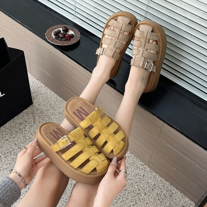 Zoccoli da donna con plateau – Slides estive alla moda per tutti i giorni e il tempo libero