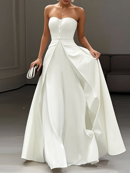 Damen Elegantes Abendkleid Ballkleid Bandeau Stil für besondere Anlässe