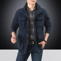 Utility-fieldjacket voor heren met klepzakken en ritszakken