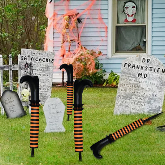 Halloween dekoration häxben trädgårdsspett för kuslig gravstensscen