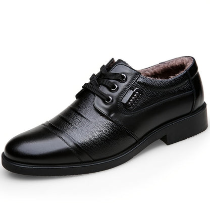 Scarpe invernali da uomo foderate, stringate eleganti e comode