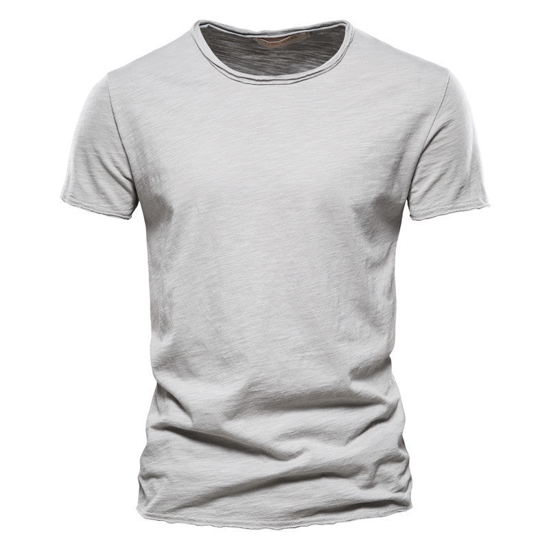 Herren Basic T-Shirt Slim Fit – Freizeit & Alltag, Kurzarm, Rundhals