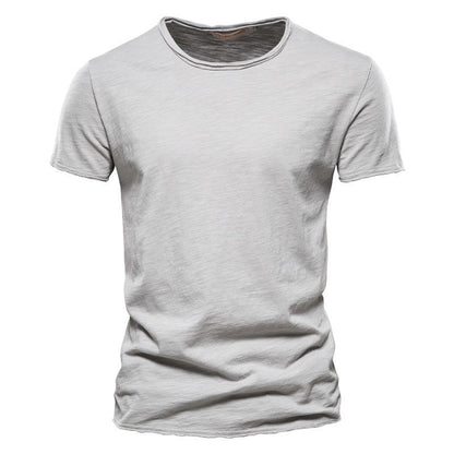 Herren Basic T-Shirt Slim Fit – Freizeit & Alltag, Kurzarm, Rundhals