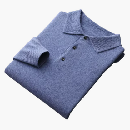 Męski premium polo sweter – Klasyczny styl do pracy i na co dzień